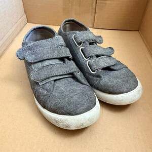 Fabkids Boys Tennis Shoes Sneakers 3 Strap Closure Gray Size 13